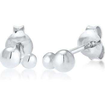 Elli Stecker Ohrringe Geo Kugel 925 Silber