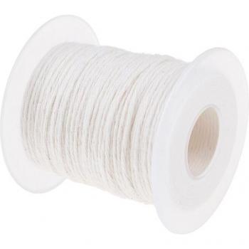 61m Cotton Braid Candle Wick Core Spool - Non-Smoke DIY Oil Lamp and Candle Supplies