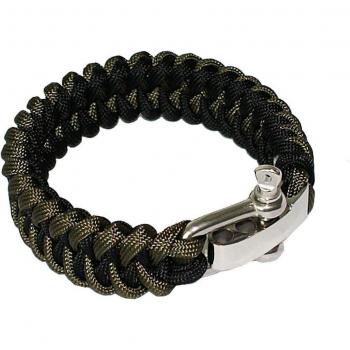 Yougle Paracord Überlebensarmband mit Edelstahl-Schnalle