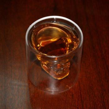 Skull Glass Bottle for Spirits