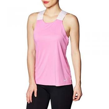 Nike W NP Dry ELASTIKA Tank ESS - Débardeur Femme - Magic Flamingo/Barely Rose/
