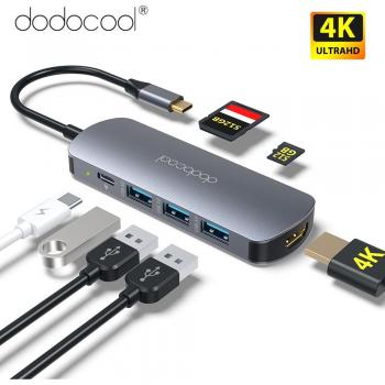 Dodocool USB-C Dockingstation 7 in 1