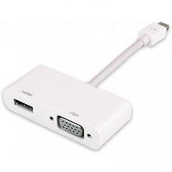 TECHLY ICOC MDP-VGAHDMI - Adattatore Mini DisplayPort (Thunderbolt) a HDMI VGA