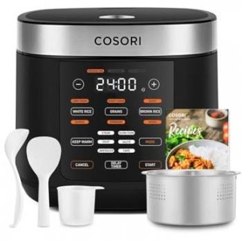 Cosori CRC-R501-KEU 5l Multikochgerät – Dampfgarer, Reiskocher, Schnellkochtopf