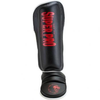Super Pro Schienbeinschutz Protector XS Schwarz-Rot