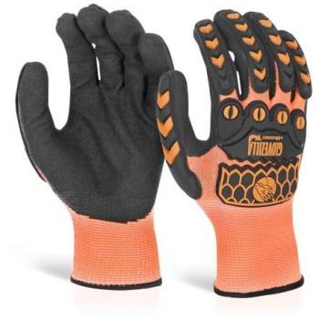 Beeswift Foam Nitrile Coated Gloves - Orange - Size L