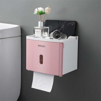 Wall-Mounted Toilet Paper and Towel Holder