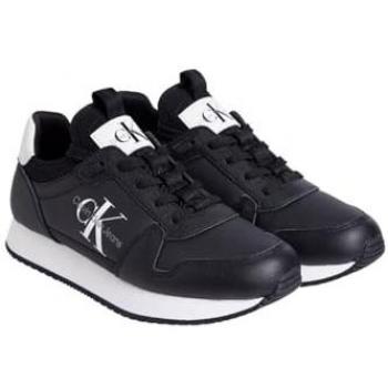 CALVIN KLEIN - RUNNER SOCK LACEUP ML LTH 41 Negro