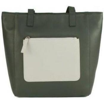 Borsa Tote Polly Confortevole Bianca/Carbone