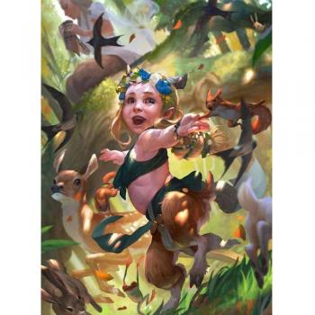 DINGPU DIY 5D Diamantstickerei Wald-Kreuzstich, volle Runde Bohrer, Kunstwand 20x30 cm