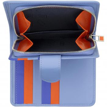 Cartera Dudu RFID de cuero suave con cremallera