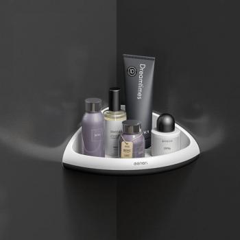 Punch-Free Triangular Shower Shelf