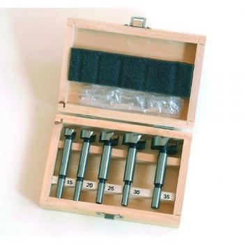 Hilka 5-Piece Forstner Wood Hole Drilling Kit (15–35 mm)