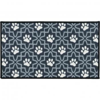 JVL Machine Washable Pet Mat, 40x70cm, Lattice Paws