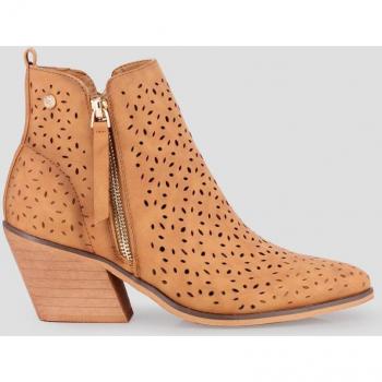Botines de tacón de mujer camel de material sintético VALERIA Blogger modelo 81274