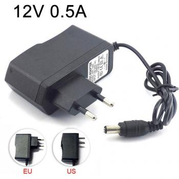 Camera Voedingsadapter 12V 0.5A AC/DC 100-240V voor LED Strip 5.5mm x 2.1mm