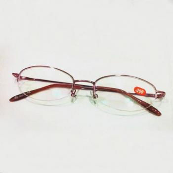 Gafas Mujer Marco Medio Metal Cepillado para Miopía -1.0 a -6.0 M014