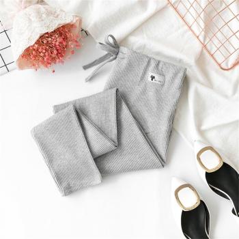 Leggings Casuales de Maternidad para Mujeres Embarazadas, Pantalones Elásticos a Rayas de Cintura Alta para Fitness 2022