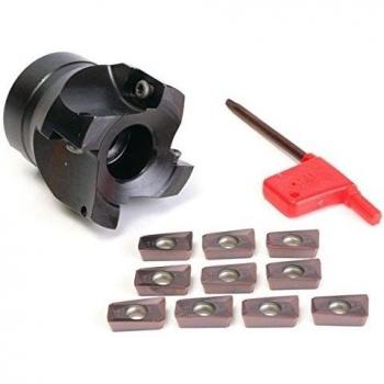 Cortadora PhilMat 400R‑50 de 22 mm con 10 piezas de insertos APMT1604 y llave