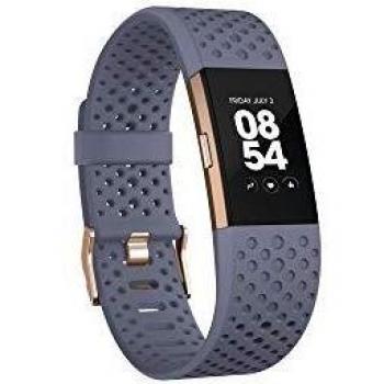 FitBit Bracciale Fitness 407RGGYS EU Ricarica 2 Frequenza Cardiaque Grigio Blu