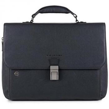 Piquadro Black Square cartella porta computer espandibile