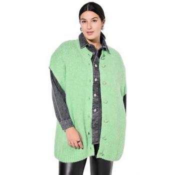 Oversized Strickweste für Damen in Grün