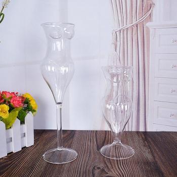 Verre à vin design bouteille