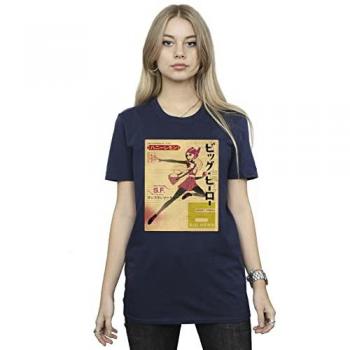 Disney Baumwoll-T-Shirt Damen Big Hero 6 Baymax Honey Lemon