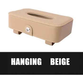 QUEES Car Tissue Box - Premium Lambskin for Sunroof and Seat Back