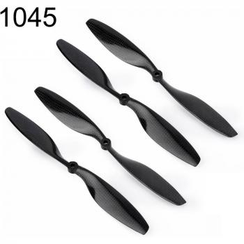 10x4.5 1045 Carbon Fiber Propeller Kit for F450 F550 Multicopter RC Drone - CW CCW (4 Pack)