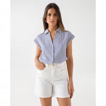 Camisa corta de rayas para mujer Salsa Jeans