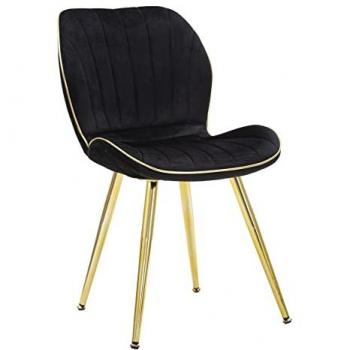 Chaise Duo Métallique Dorée « Mauroferretti » – Lot de 2