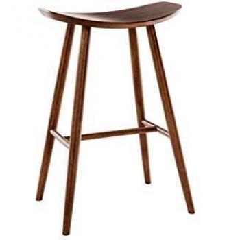MILIBOO Sgabello da bar design noce 72 cm demory