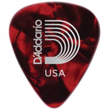 D'Addario 1CRP7-10 - Médiators Celluloïd Rouge, Pack de 10, Extra-Heavy