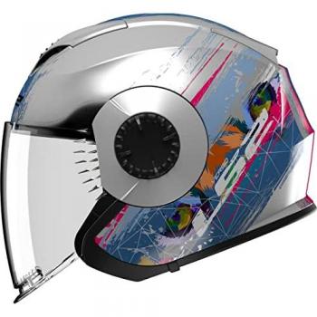 LS2 Casco Jet OF570 SPRING Mate Plateado-Azul