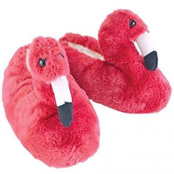 Novelty Funky Flamingo Soft Soled Slippers