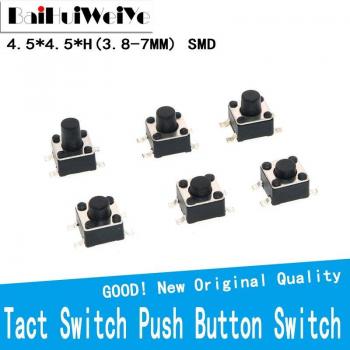 4.5x4.5mm Tact Switch 50PCS SMD Micro Switch for Home Use