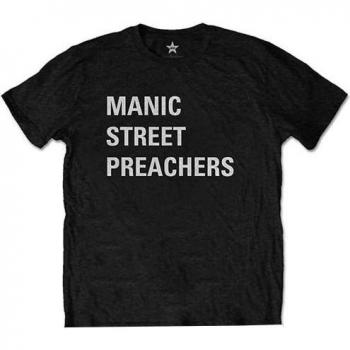Men's 2XL Black Block Logo Cotton Shirt – Manic Street Preachers