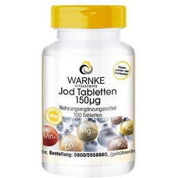 Suplemento de Yodo 150µg - Yoduro de potasio - 100% Dosis diaria - Vegano