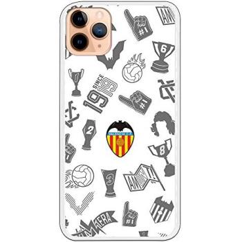 Funda Valencia Stickers Gris para iPhone 11 Pro Max