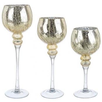 Set di Portacandele Creak 0932767 – Oro e Argento