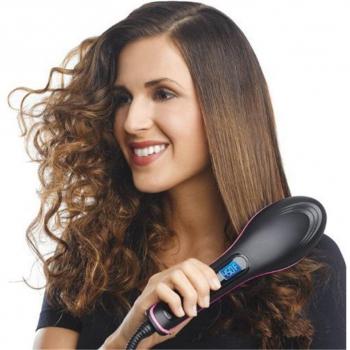 LCD Haarglätter Kamm mit Haarschutzfunktion
