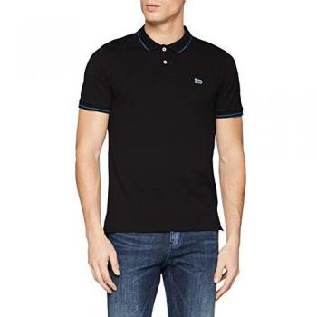 Lee Pique Polo Coque, Ecru (Noir 01), Taille L Homme