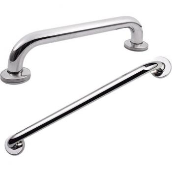Bathroom Safety Support Handle Set - 2Pcs Stainless Steel Grab Bar - 30Cm & 50Cm