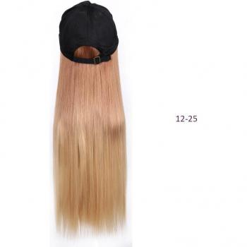 Gorra de béisbol con extensión de pelo largo para mujer
