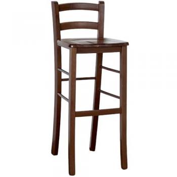 Taburete Alto 80 cm Nogal Negro Okaffarefatto