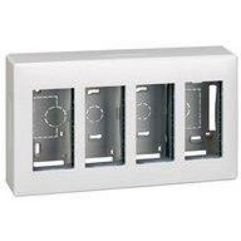 Simon 500 Cima - Caja Superficie 4 Módulos Blanco 51000004-030