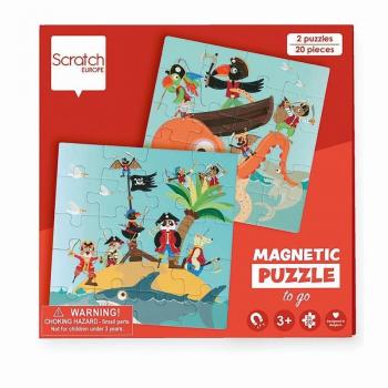 Scratch - Reise-Magnetpuzzle Piraten - 20 Teile