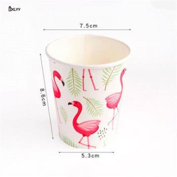 Cute Disposable Paper Coffee Cups for Weddings and Home Decor - 10 Pack