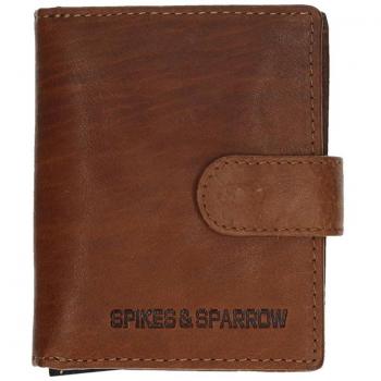 Spikes & Sparrow Portemonnee Dames RFID Bescherming Leer Michigan Cognac